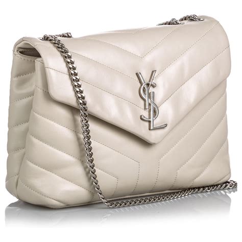 sac a main blanc yves saint laurent|sac ysl collection.